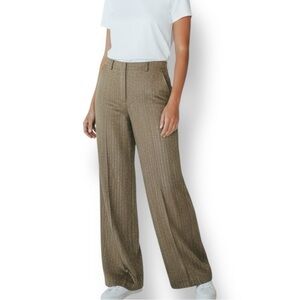 4/$20 Coldwater Creek Gold Pinstripe Herringbone Pants